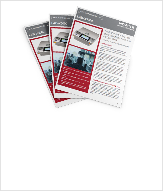 Application Note: LAB-X5000 for the rapid determination of sulfur in carbon black