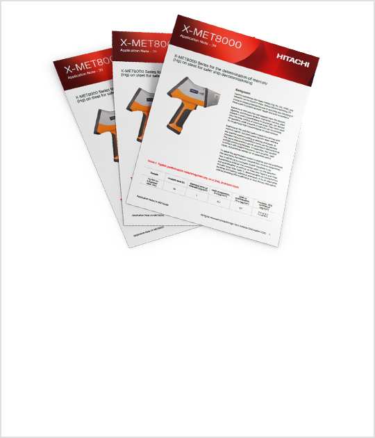 Application Note: X-MET8000 Series for the determination of mercury Hg on steel for safer ship decommissioning