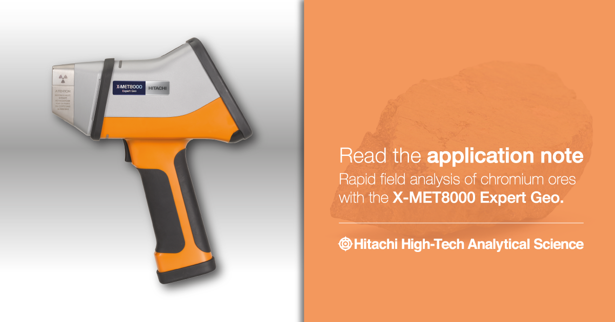 Handheld XRF Analyser for Rapid Analysis of Chromium Ores